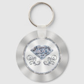 Persoonlijke 100e verjaardag Favors, STUNNING Sleutelhanger (Achterkant)