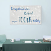 Persoonlijke 100e verjaardag spandoek (Beurs)