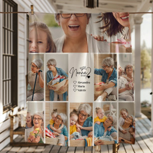 Persoonlijke 10 Foto Beste Nonna Ooit Minimalistis Fleece Deken