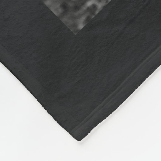 Persoonlijke 11 Foto Collage BLESSED Zwart Fleece Deken (Hoek)