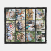 Persoonlijke 11 foto collage fleece deken (Voorkant (Horizontaal))