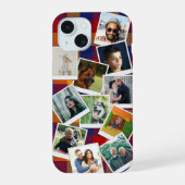 Persoonlijke 11 foto-collage slank iPhone 15 case (Achterkant)