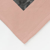 Persoonlijke 11 foto-collage stoffig roze fleece deken (Hoek)