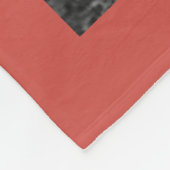 Persoonlijke 11 foto collage Warm Rood Fleece Deken (Hoek)