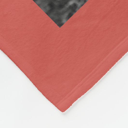 Persoonlijke 11 foto collage Warm Rood Fleece Deken (Hoek)