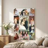 Persoonlijke 11-foto trouwcollage canvasprint canvas afdruk