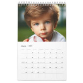 Persoonlijke 12 maanden familiezegen foto's kalender (Mar 2027)
