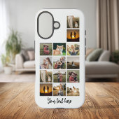 Persoonlijke 14 foto collage iPhone 16 hoesje