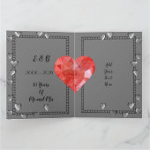 Persoonlijke 15e Jubileum kaart voor man/vrouw (Binnen)