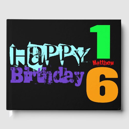 Persoonlijke 16e verjaardag POP HCGB Gastenboek (Voorkant)