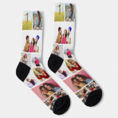 Persoonlijke 18 foto collage aangepaste cadeau sokken (Rechts)