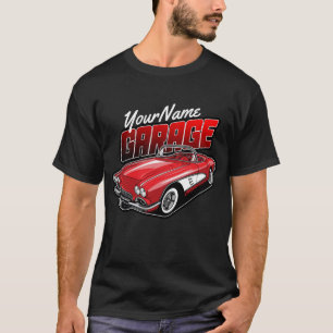 Persoonlijke 1961 C1 Rode Klassieke Sportwagen Gar T-shirt