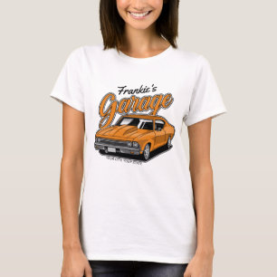 Persoonlijke 1968 396 Klassieke Spierauto Garage T-shirt