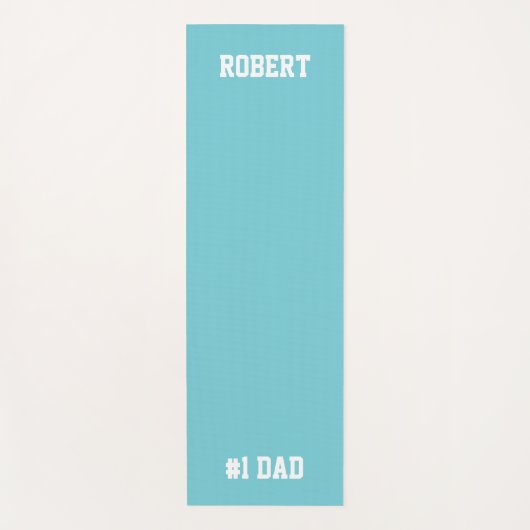 Persoonlijke #1 Pap Vaderdag Yoga Mat Green (Voorkant)