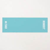 Persoonlijke #1 Pap Vaderdag Yoga Mat Green (Voorkant (horizontaal))