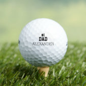 Persoonlijke #1 Papa Golf Balls Golfballen (Insitu Shirt)