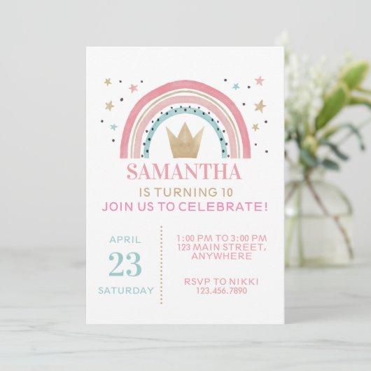 Persoonlijke 1e 2e 10e 20e 30e 40e verjaardag kaart (Staand voorkant)