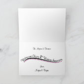 Persoonlijke 1e trouwdag kaart (Binnen)