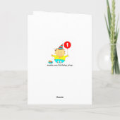 Persoonlijke 1e verjaardag kaart (Achterkant)