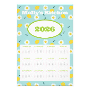 Persoonlijke 2026 kalender foto afdruk