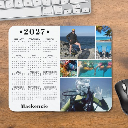 Persoonlijke 2027 Agenda 6 Foto Aangepaste Kleur Muismat