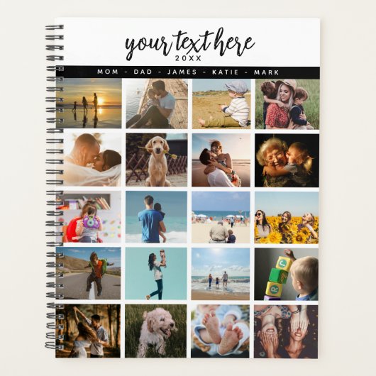 Persoonlijke 20 foto-liefdesherinneringen planner (Voorkant)