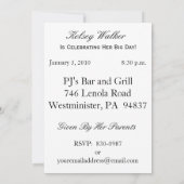 Persoonlijke 21e verjaardag Foto-uitnodigingen voo Kaart (Achterkant)