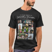 Persoonlijke 24 foto collage-herdenking t-shirt (Voorkant)