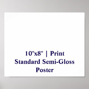 Persoonlijke 25x20 cm standaard semi-glossy afdruk poster