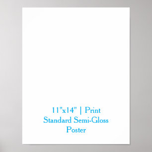 Persoonlijke 28x35,5 cm standaard semi-glossy afdr poster