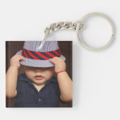 Persoonlijke 2 Foto (voor & achter) Sleutelhanger (Achterkant)