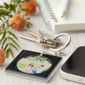 Persoonlijke 2 foto's | Voor mam op Moederdag Sleutelhanger (Voorkant Rechts)