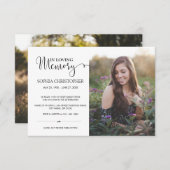 Persoonlijke 2 fotoviering van het leven begrafeni (Voorkant / Achterkant)