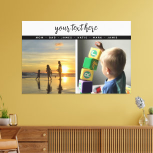 Persoonlijke 2 herinneringen aan de fotoserie canvas afdruk