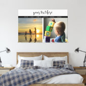 Persoonlijke 2 herinneringen aan de fotoserie canvas afdruk (Insitu (Slaapkamer))