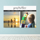 Persoonlijke 2 herinneringen aan de fotoserie canvas afdruk (Insitu (Houten vloer))