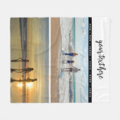 Persoonlijke 2 herinneringen aan de fotoserie fleece deken (Voorkant (Horizontaal))