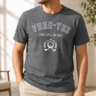 Persoonlijke 30e 40e 50e 60e 70 verjaardag Golf T-shirt