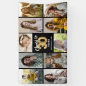 Persoonlijke 30e verjaardag foto collage banner (Verticaal)