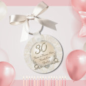 Persoonlijke 30e verjaardag voor of Jubileum Sleutelhanger