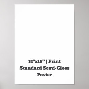 Persoonlijke 30x40 cm standaard semi-glossy afdruk poster
