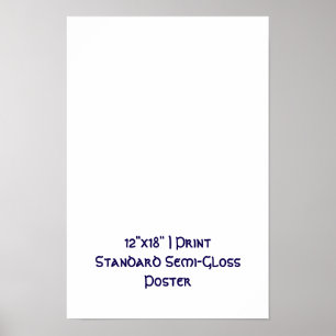 Persoonlijke 30x45 cm standaard semi-glossy poster