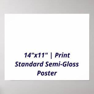 Persoonlijke 35,5x28 standaard semi-glossy poster