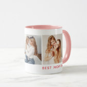 Persoonlijke 3-foto 'Beste moeder ooit' Mok (Voorkant rechts)