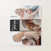 Persoonlijke 3-foto collage Zwarte Moeder Schattin Legpuzzel (Verticaal)