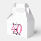 Persoonlijke 40 & Fabulous Verjaardag Bedankdoosjes (Achterkant)