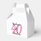 Persoonlijke 40 & Fabulous Verjaardag Bedankdoosjes (Voorkant Zijde)