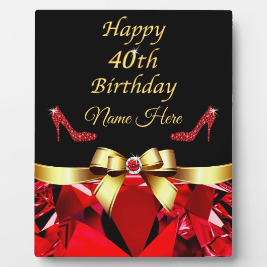 Persoonlijke, 40e verjaardag cadeauideeën voor vro fotoplaat (Voorkant)