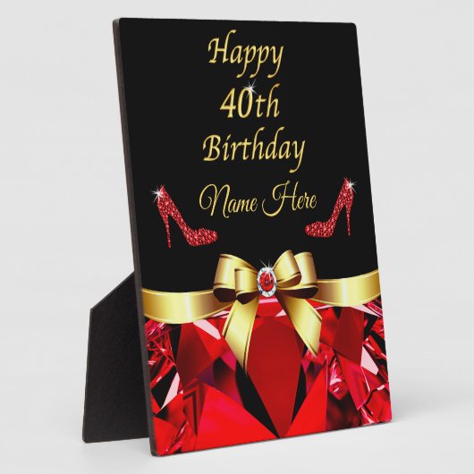 Persoonlijke, 40e verjaardag cadeauideeën voor vro fotoplaat (Zijkant)
