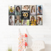 Persoonlijke 40e verjaardag foto collage banner (Insitu)